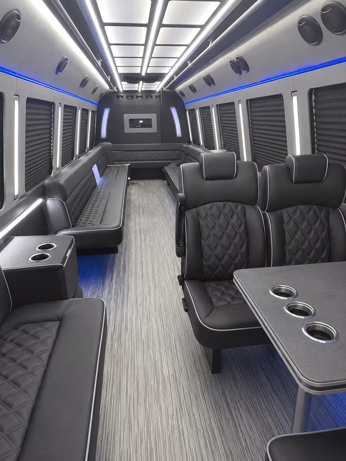 kirkland 25 passenger party bus inside